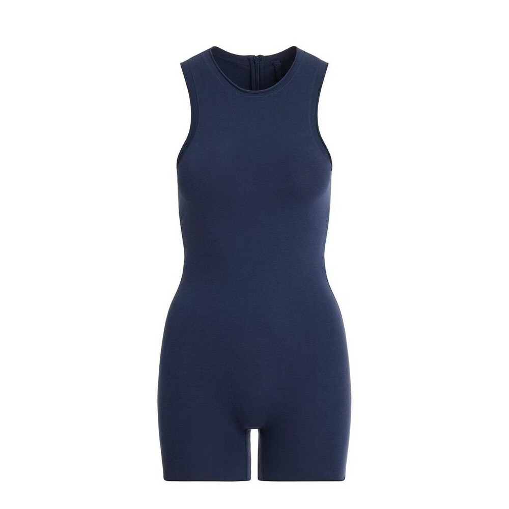 Skims COTTON JERSEY TANK ONESIE Navy Large